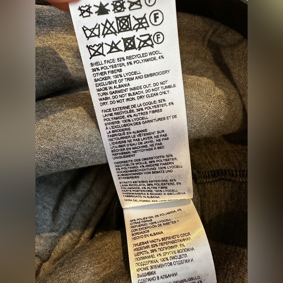 Canada Goose Navy Blue Renfrew Wool Blend Fleece Half Zip Pullover Size XS - Picture 9 of 9